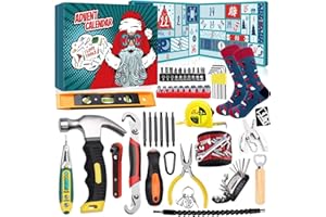 iZoeL Calendrier de l'Avent 2025 Homme Calendrier de l'Avent Homme Outils, Cadeaux Noel - Outil Multifonction pour Papa Grand-Père Petit Ami Neveu Oncle
