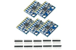ARCELI 5 x GY-521 MPU-6050 Modulo, giroscopio e accelerometro a 3 assi compatibile con Arduino e Raspberry Pi, per giochi di motion-sensing, navigatori pedonali e collegamenti posturali
