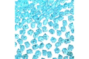 AWARDSEN 500 Stück Seeblau Acryl Deko Diamanten, Edelsteine für Hochzeit, Kunsthandwerke Deko, Glitzersteine, dekosteine, Party, Vasenfülle, Muggelsteine Bunt