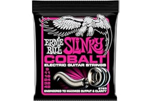 Ernie Ball Super Slinky Cobalt - Cuerdas para guitarra eléctrica, cobalto, calibre 9-42