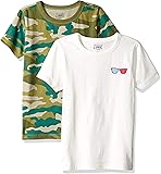 Boy's 2-Pack Print/Solid Short Sleeve T-Shirt