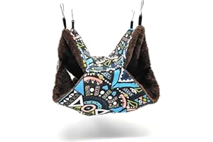 RatsLive® Nagetier Hängematte/Kleintierbett für Ratten, Hamster, Chinchillas und Eichhörnchen 35 × 35 cm (Schwarz)