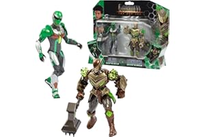 GORMITI THE NEW ERA Gormiti, Coffret 2 Figurines 15 cm, Scion + Gormiti associé, Modèle Terre - Glen et Rockard, pour Les Enfants à partir de 4 Ans, GRV193, Multicouleur