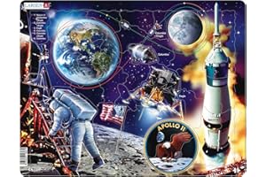Larsen NB5 Apollon 11, édition Neutre, Puzzle Cadre avec de 50 pièces