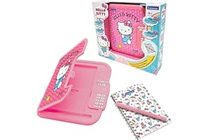 LEXIBOOK, Hello Kitty, Electronic Diary with included pen and notebook, interactive, password-protected, fun features, sound effects, Pink/white, SD50HK