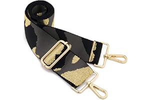 ZOUIQSS Tracolla larga ，Cintura di ricambio regolabile Tracolla per borsa in tela per chitarra a tracolla((5CM) Camouflage1)