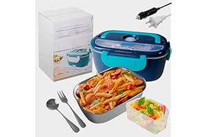 fiambrera (60 watt 12V/24V/220V) para comida caliente, calentador de comida portatil,tupper termico comida caliente, fiambrer