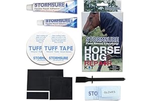 Stormsure Horse Rug Repair Kit - Key for Equestrian Gear Maintenance: Patch Holes, Repair Rips and Extend Rug Life