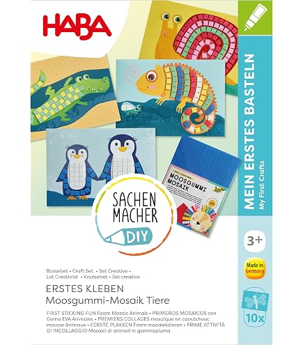 HABA Sachenmacher – Kit Découpage Licornes Arc-en-ciel, Dès 3 Ans, Pour Apprendre En S'amusant