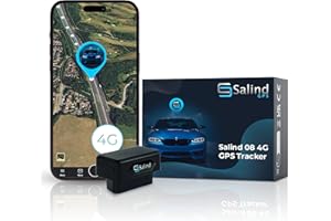 SALIND GPS - Salind 4G OBD GPS Tracker Auto, Fahrzeuge und LKWs OBD2 Stecker - Peilsender Auto mit Ortung - elektronisches Fahrtenbuch - Online weltweit Echtzeit Tracking mit App- ohne Aufladen