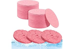 WEHOOM Lot de 60 éponges pour le visage, les éponges pour le nettoyage du visage, les compresses, les éponges faciales, adaptées pour le nettoyage du visage, l'exfoliation, le massage spa et l'enlèvement du