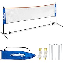 Rete Da Badminton Professionale Portatile - 610x76 Cm, Con Cavo In Acciaio, Per Interni/Esterni