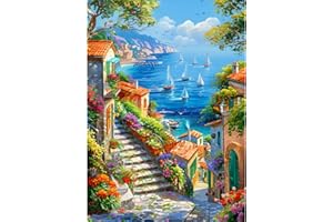 CEOVR Paesaggio Diamond Painting Kit Adulti,Pittura Diamante 5D,30x40 cm,Diamanti Painting Scenario Marino,Diamond Painting Kit Completo Adulto,Diamond Painting Art Set