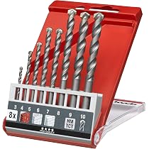 Holzbohrer-Set 8-tlg – 3–10 Mm, Für Weich- & Hartholz, MDF, Chrom-Vanadium-Stahl