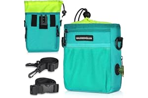 Waldseemüller Sac de Dressage pour Chien, Pochettes à Friandises de Nourriture Traiter, Poches de Formation d'animal avec Clip Ceinture Ajustable