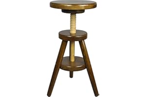 ‎MAGNETIC MOBEL Magnetic Mobel® Hocker Massiv Schemel Stuhl Sitzmöbel Buche Drehhocker Barhocke 52-70cm (Eiche)