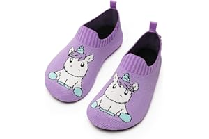 Torotto Zapatillas para Niños y Niñas, Zapatillas Ligeras Antideslizantes, Zapatos Descalzos para Aprender, Gris, Big Kid