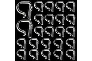 CHUNFUL 24 Packs Church Pew Clips for Weddings Clear Heavy Duty Plastic Pew Hooks Decorations Pew Flower Holders for Aisle Decorations Chairs Table Ceremony Church Railing Bow Garland Decor