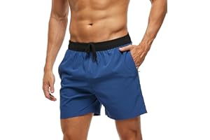 Arcweg Męskie kąpielówki męskie szorty na deskę z kieszeniami na zamek błyskawiczny surfingowe rozciągliwe szorty plażowe oddychająca podszewka z siatki szybkoschnące