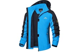 TACVASEN Veste Softshell Femme Vestes Légère Respirant Blouson D'Extérieur Coupe-Vent Veste Sportif Imperméable Ski Vestes avec Capuche