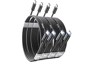 LISEN 60W USB C to USB C Cable, [4 Pack, 0.5M 1M 1M 2M] USB C to USB C Cable Set, PD 3.0 USB C for iPhone 17 Charging Cable, Switch 2, iPhone 16 15, Samsung Galaxy S25, Pixel, MacBook Air, iPad, Xiaomi
