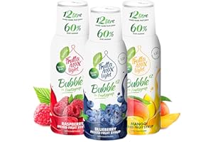 ‎FRUTTAMAX LIGHT Fitness-Sirup Himbeere-Mango-Heidelbeere von FruttaMax mit 60% Fruchtanteil | Zuckerfrei | mit Stevia 3x500ml