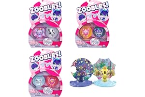 Zoobles Jouet - Pack 2 Animaux - Boules Magiques Colorées Transformables en Animaux Fantastiques avec Maisons Magiques - 6061774-2 Figurines Jouet Enfant 5 Ans et + - Modèle Aléatoire