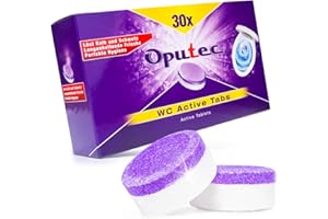 30x Oputec WC-Reiniger Tabs: Extra starke Reinigung von WCs, Toiletten & Urinalen