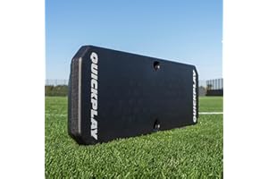 QUICKPLAY Replay Boombox Football Rebound Board - Portable Dual Surface Rebounder with Adjustable Angle - Soccer Training Equipment for Control, Passing Practice