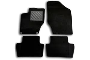 MTC AUTOMOTIVE Tapis de Voiture sur Mesure Citroen C4 II / DS4 (2010-2020), avec seuils de Porte en Caoutchouc renforcé et Boutons de Fixation