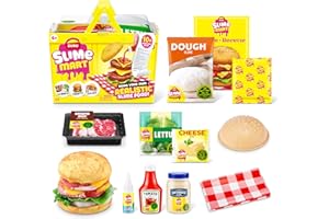 Slime Mart Small Basket by ZURU for Making Burgers, Compound Slime Toy, Arts & Crafts for Kids and Kidults, Soft Slime Making Kit - Slime Kit for Girls Ages 6-10