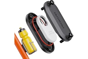 CITYWAY für Samsung SmartTag2 Fahrradhalterung, Wasserdichtes Fahrrad GPS Tracker Halterung für Smart tag2, Versteckt unter Flaschenhalter oder alleine, Erweiterte M5 Schwarze Sicherheitsschrauben mit Treiber