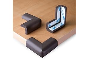 GENERICO Homy Kit 12 Paraspigoli Angolari in Gomma per Bambini Para Spigoli Bimbi per la Sicurezza della Casa Copri Angoli Primi Passi Neonato Protezione Angolare Paracolpi Coprispigoli Anti Urto (Marrone)