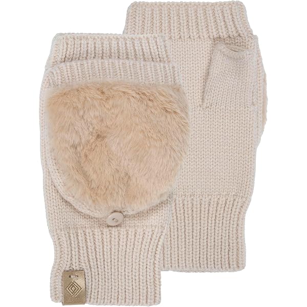 Mitaines Isotoner Femme SmartDri – Tricot Camel Sherpasoft, Taille Unique, Neuf Avec Étiquettes