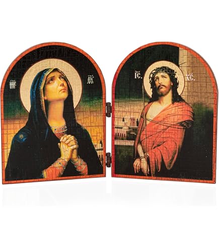 Fratelli Bonella Quadro Sacro Madonna Di Guadalupe Su Tavola Di Legno 15x20 Cm - Made In Italy Con Dettagli In Oro