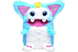 TOMY GAMES Rizmo Your Evolving Musical Friend | interaktywna pluszowa zabawka dla dzieci z zabawnymi grami | Słodkie elektroniczne zwierzę domowe dla dzieci w wieku od 6 lat, chłopców i dziewcząt, Aqua