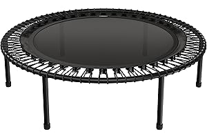 ‎BELLICON bellicon Klassik Fitness Trampolin 100/112/125 cm mit stabilen Schraubbeinen und Gummiseilringfederung bis 120kg (Stark)