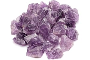 PURAJA Set de pierres précieuses: Améthyste | Pierres brutes naturelles de première qualité | Utilisation polyvalente comme pierres à eau, pierres de guérison, pierres de chakra