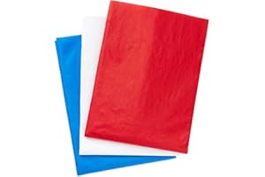 Hallmark Papier de soie rouge, blanc et bleu pour emballage cadeau (120 feuilles) pour sacs cadeaux, anniversaires, remises de diplômes, 4 juillet, Noël, Hanoukka