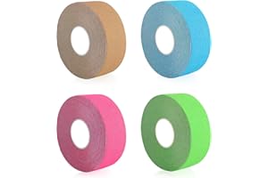 DONGFENGLION Face Tape, 4 Stück Face Tape Lifting Gesicht, Kinesiotapes, Falten Tape Gesicht Straffung, Tape Sport für Muskeln, 5m x 2.5cm, Physio tape mit Starker Klebekraft für Face & Sport