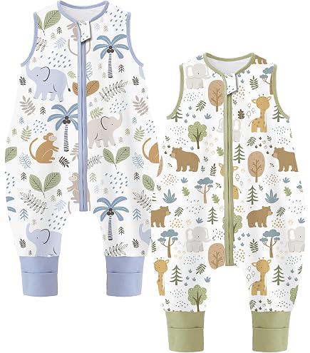 LULANDO TupTup Babyschlafsack mit Beinen – Bio Baumwolle, Ganzjahres Schlafsack Baby, antiallergischer Silikonvliesstoff (2-3 years, Roses) Baby