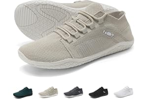 Wizshoe Unisex Barfußschuhe mit Breite Zehenbox Bequeme Barfuss Sneaker Leicht Atmungsaktiv Minimalistische Traillaufschuhe Zero-Drop Sohle für Outdoor Indoor rutschfest