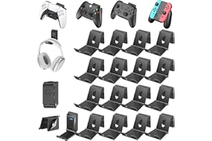 OIVO Support Mural pour Manette et Casque, Support de Casque Pliable, Crochet de Suspension pour Manette de Jeu, Rangement Universel Manette de Jeu/Écouteurs/Accessoires de Jeu
