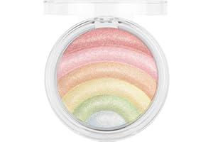 ‎ESSENCE COSMETICS essence you make my day! baked highlighter, Nr. 01, Mehrfarbig, hochpigmentiert, sofortiges Ergebnis, intensiv, strahlend, vegan, ölfrei, ohne Parfüm, ohne Alkohol, 1er Pack (6.8g)