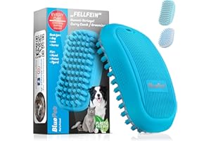 BluePet®Szczotka do kąpieli dla psów, grzebień curry, masażer i szczotka do szamponu