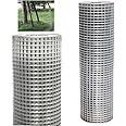 JAOSY Wire Mesh Roll 915mm×15m Galvanized Steel Fence 25mm Square Garden Net 0.9mm Thickness Metal Mesh Hot-dipped Galvanized Hardware Cloth for Plants, Fruits And Pet Fencing etc