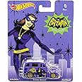 Batman Classic TV Series Hot Wheels Diecast Metal 1:64 Scale Collectible Model Vehicle - (Catwoman School Busted)