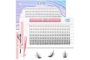 LZM Zestaw do Przedłużania Rzęs 168 Szt. D Curl 8-16 mm Manga Naturalne Sztuczne Rzęsy z Wiązaniem Laserowym i Pieczęcią Cienki Pasek Przedłużanie Rzęs Manga (LZ02-D Curl)