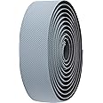 BBB Cycling Bike Handlebar Tape Gravel And Road Bike Diamond Pattern For Strong Grip Includes Handlebar Plugs GravelRibbon BHT-16,Grey
