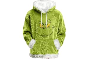 GENERIC Le Grinch Sweat A Capuche Femme Deguisements Confortable Chaud Hoodie Célébratoire Festif Sweatshirt Manches Longues Élégant Costumes Moderne Classique Hoodies Costume Cozy Hiver